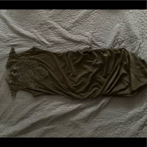 Black lacey top dress